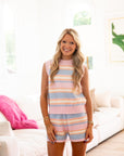 Southern Shirt Co. Women's Couch To Cabana Knit Shorts - Coastal Crush