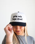 Girls Rule Boys Drool Hat