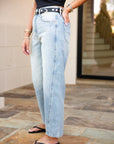 DAZE Westward Barrel Leg Jean - Blur