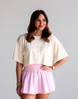 Southern Shirt Co. Breezy Cropped Tee - Off White