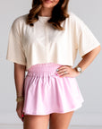 Southern Shirt Co. Breezy Cropped Tee - Off White