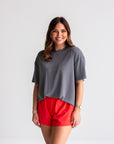 Southern Shirt Co. Women's Relaxed Essential Top - Cornerstone Gray
