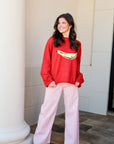 Striped High Waist Wide Leg Pants