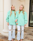Southern Shirt Co. Women's Happy Thoughts Puff Print Sweatshirt - Aloe