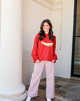 Striped High Waist Wide Leg Pants