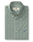 Duck Head Performance Poplin Sport Shirt - Fallon Plaid Duck Green