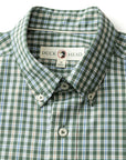 Duck Head Performance Poplin Sport Shirt - Fallon Plaid Duck Green