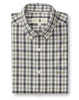 Duck Head Performance Poplin Sport Shirt - Joplin Plaid Navy