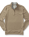 Duck Head Dunmore Performance 1/4 Zip Pullover - Walnut Heather