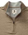 Duck Head Dunmore Performance 1/4 Zip Pullover - Walnut Heather