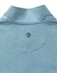 Duck Head Long Driver Performance 1/4 Zip Pullover - Glacier Blue Heather