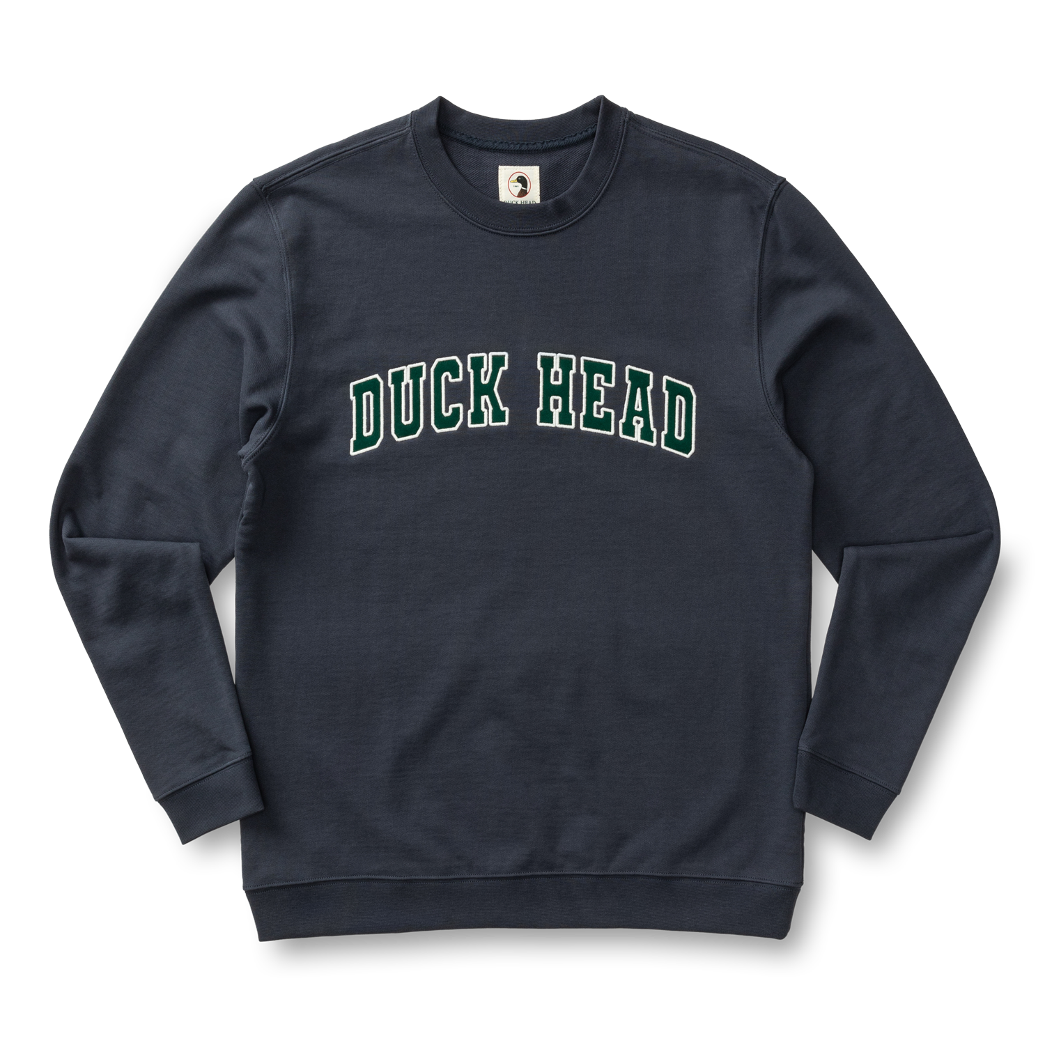 Duck Head Applique Crewneck Sweatshirt - Navy