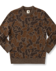 Duck Head Camo Intarsia Crewneck Sweater