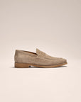 Johnnie-O J-Flex Suede Penny Loafer - Stone