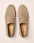 Johnnie-O J-Flex Suede Penny Loafer - Stone