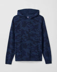 Johnnie-O Neil Camo Hooded Sweater - Navy