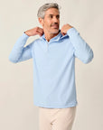 Johnnie-O Robby 1/4 Zip Hybrid Hoodie - Kona