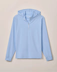 Johnnie-O Robby 1/4 Zip Hybrid Hoodie - Kona