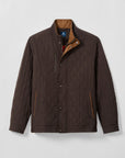 Johnnie-O Juno Quilted Snap Jacket - Cocoa