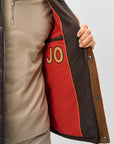 Johnnie-O Juno Quilted Snap Jacket - Cocoa