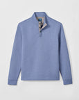 Johnnie-O Rockwells Diamond-Quilted Henley Pullover - Laguna Blue