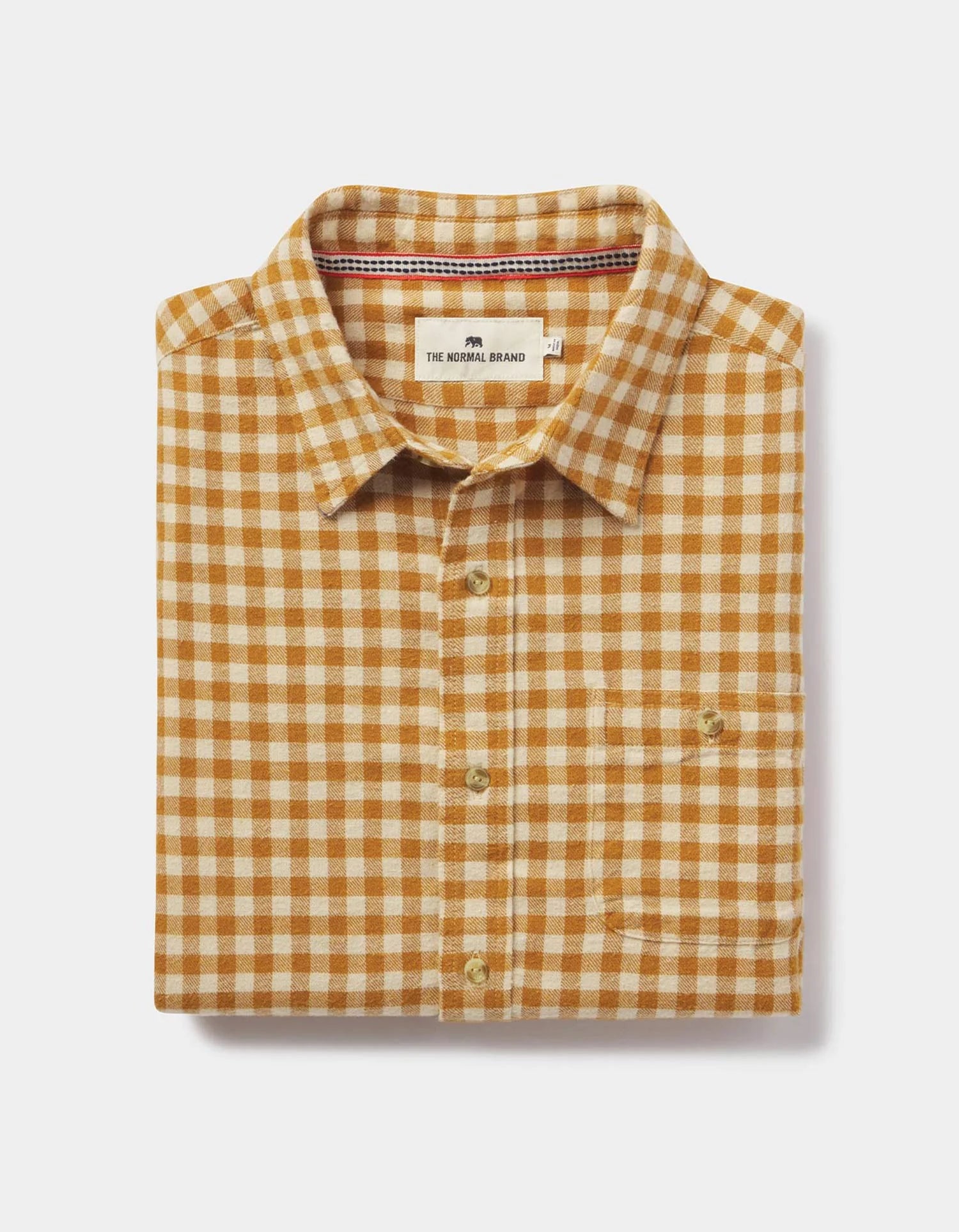 The Normal Brand Stephen Button Up Shirt - Honey Plaid