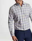 Peter Millar Wallen Cotton Sport Shirt - Cape Blue