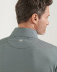 Peter Millar Perth Sugar Stripe Performance Quarter-Zip - Nordic Pine