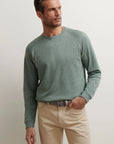 Peter Millar Crown Comfort Knit Crew - Basil