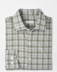 Peter Millar Whitecap Performance Flannel Sport Shirt - Basil