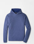 Peter Millar Pine Waffle Performance Hoodie - Bali Blue