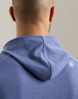 Peter Millar Pine Waffle Performance Hoodie - Bali Blue