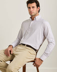 Peter Millar Axel Performance Twill Sport Shirt - Sawgrass