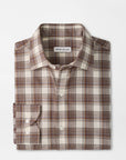 Peter Millar Cannon Performance Flannel Sport Shirt - Winter Ivory