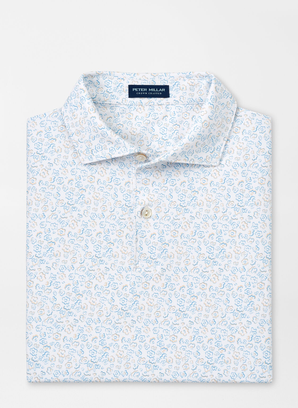 Peter Millar Fields of Carlsbad Performance Jersey Polo - White