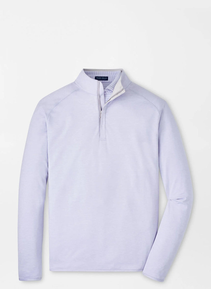 Peter Millar Stealth Performance Quarter-Zip - Lavender Moon
