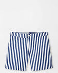 Peter Millar Awning Stripe Swim Trunk - Ocean Blue