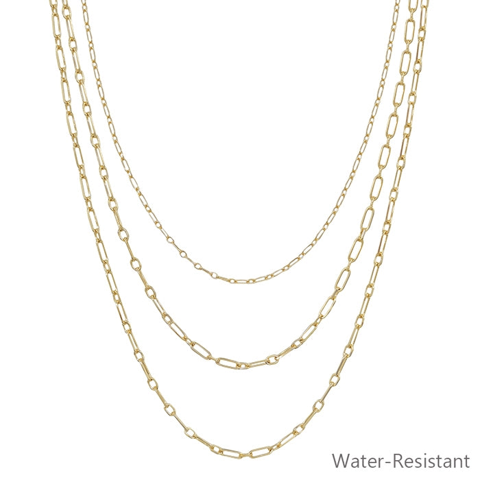 Gold Layered Water Resistant Necklace