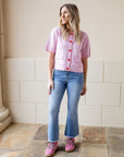 Juliette Cardigan - Pink/Red
