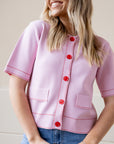 Juliette Cardigan - Pink/Red