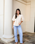 Classic Blue Straight-Leg Jeans