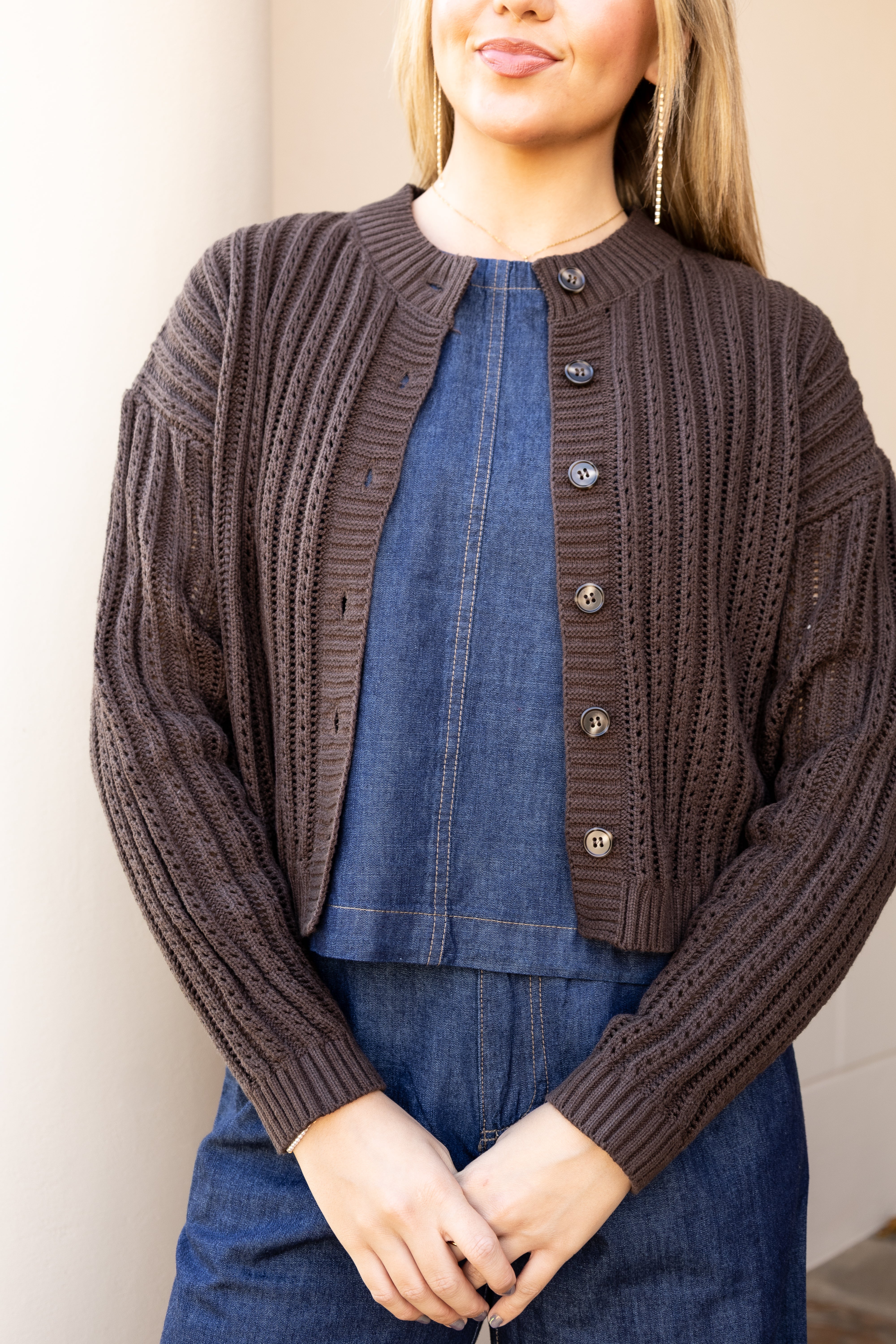 Sheer Cable Knit Cardigan – JAR and Company