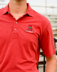 Johnnie-O University of Alabama Coastal Wash Original Polo - Vault Logo - Crimson