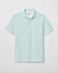 Johnnie-O Performance Jersey Polo - Michael Stripe - Cilantro