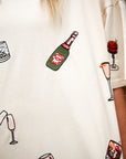 Cocktail Embroidered Tee