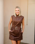 Espresso Belted Dress