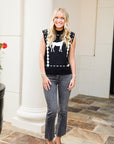 DAZE Shy Girl High Rise Crop Flare - Haunted