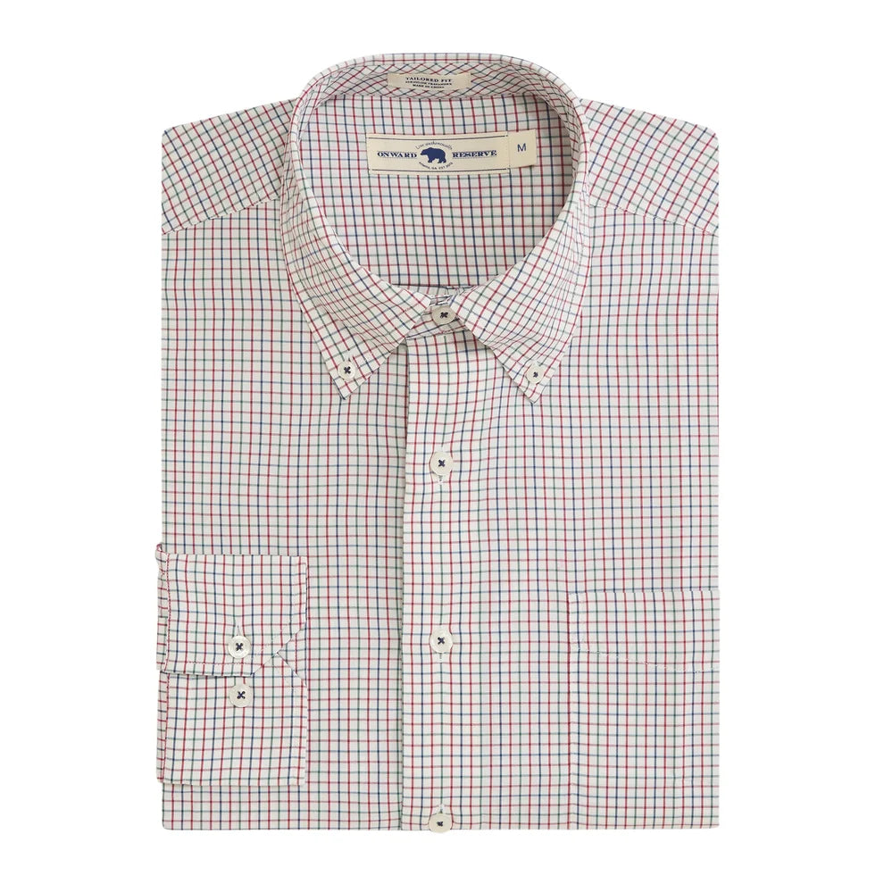 Onward Reserve King Tailored Fit Performance Shirt - Brick Red