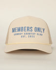 Cowboy Country Club Cowgirl Trucker Hat - Cream