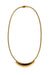 Gold Tube Pendant Necklace